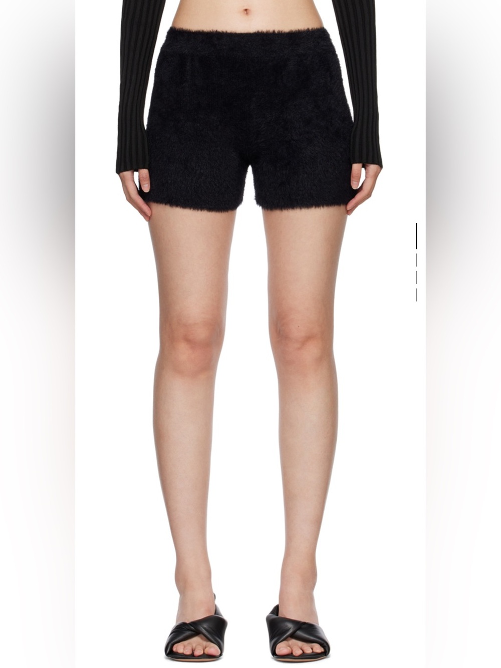 JACQUEMUS Black Le Papier 'Le Short Neve' Shorts size FR36 measurement include